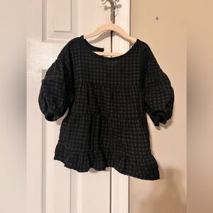 Little girls black shirt